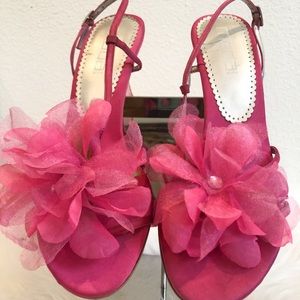 Pink Floral Moda heels